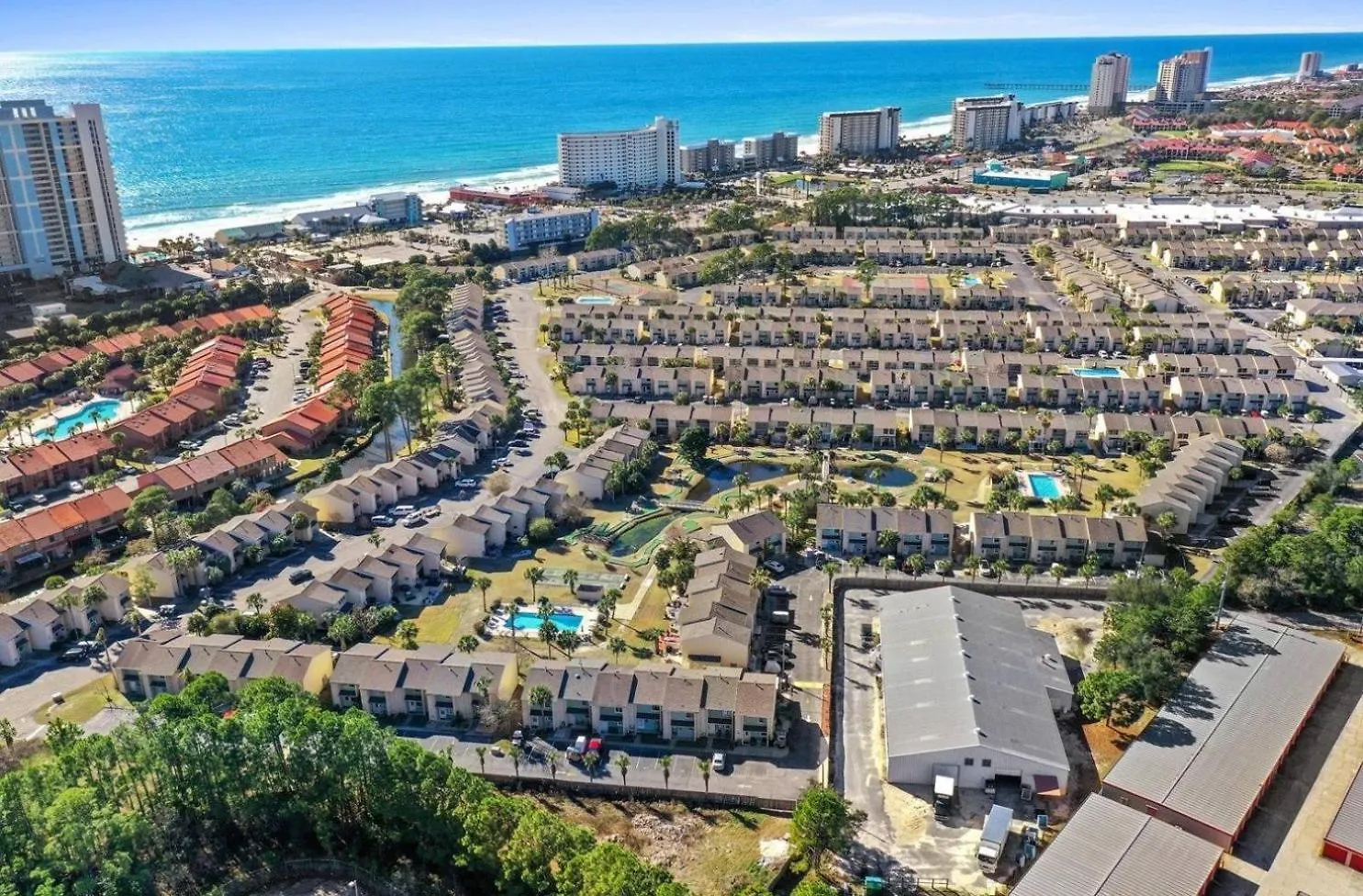 度假居 巴拿马城133 West Leslie Lane Townhouse别墅